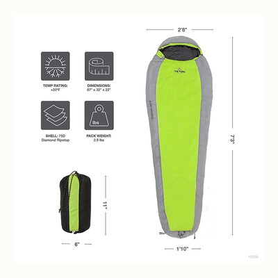 

TrailHead 20 Fahrenheit Ultralight Sleeping Bag dormir con mejores ventas