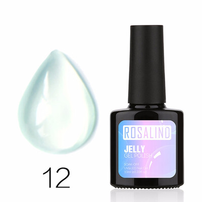

ROSALIND Gel 1S 10ml Opal Jelly Gel Nail Polish Soak Off Nail Art Nail Polish UV LED Semi Vernis Permanent gel lacquer