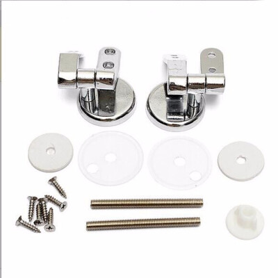 

Alloy Replacement Toilet Seat Hinges Mountings Set Chrome with Fittings Screws For Toilet Accessories, 9PCS Alloy Replacement Toilet Seat Hinges Mountings Set Chrome with Fittings Screws For Toilet Accessories