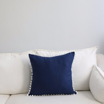 

pillow cushion sofa lumbar pillow chair back cushion car household almofada decorativa Cotton Pear Flower Ball Pillow Covers