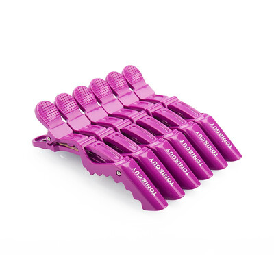 

6 Pcs Hair Clip Plastic Professional Salon Section Hair Clips 4 Colors Crocodile Hairpins Hair Care Styling Accessories Tools