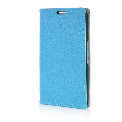 

MOONCASE Leather Side Flip Wallet Card Slot Pouch Stand Shell Back ЧЕХОЛ ДЛЯ Google Nexus 6 Azure