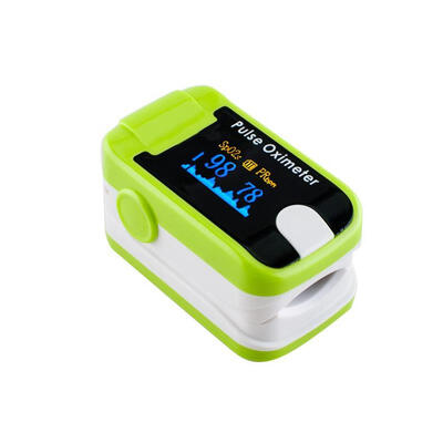 

New Green 8B7 OLED Fingertip Pulse Oximeter With Audio Alarm & Pulse Sound - Spo2 Monitor Finger Puls Oximeter
