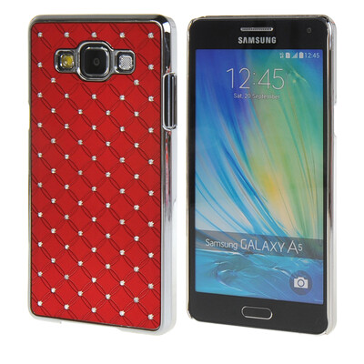 

MOONCASE Galsxy А5 Футляр Роскошные Chrome горный хрусталь Bling Звезда задняя крышка чехол для Samsung Galsxy A5 красный