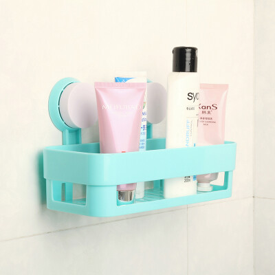 

Jingdong Supermarket] Sheng silk still product sucker rectangular bathroom shelves white 2 suit