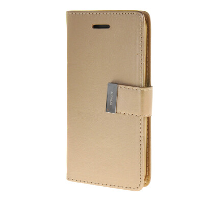 

MOONCASE Case for HTC One M9 Flip Leather Wallet Card Slot Bracket Back Cover Gold