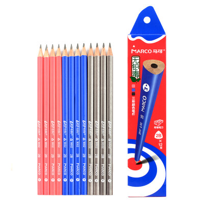 

Marco (Marco) 9002-2H-12CB writing pencil colorful triangular pencil (2H) 12 boxed