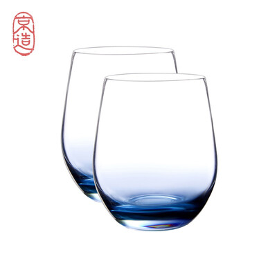 

JZAO gradient glass egg cups for men&women colored glass juice cups milk cups cups cups cups cups smoke gray -2 only