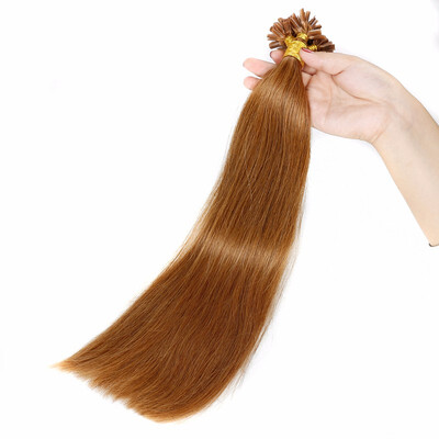 

Bhf Hair Fusion Hair Extensions 100 Brazilian Virgin Remy Hair Straight Stick U Tip 1GS 100G Pack 5Packs