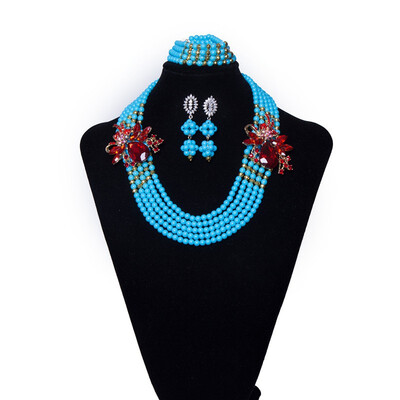 

Fashion Pink Purple Jewelry African Beads Jewelry Sets For Women Nigerian Wedding Jewelry African Bridal Statement Beaded Necklace