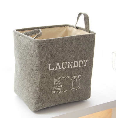 

Nordics style collection box simple cotton&hemp buy box cotton&hemp dirty clothes basket thickened receive basket
