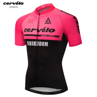 

Cycling jersey 2018 pro team Cervelo mens summer quick dry bicycle clothing MTB bike jersey cycle sportswear