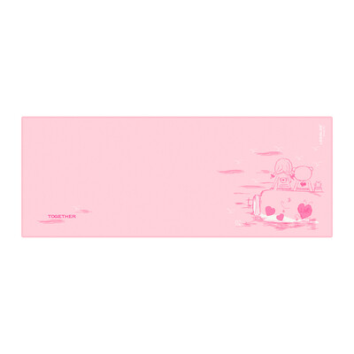 

LESAILES cute girl cherry blossom powder mouse pad 8003003 thickening oversized computer desk mat precision edging bottom non-slip birthday holiday gift set