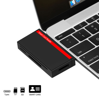 

Rocketek Type-C USB C 30 multi Smart Card Reader SDTF micro SD memory IDBank cardsim cloner connector adapter computer pc