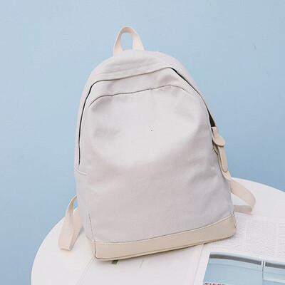 

Girl Literature Art Small Fresh Canvas Backpack Girl College Student Bag Korean Joker Backpack Travel Mochila Bag for Teenage
