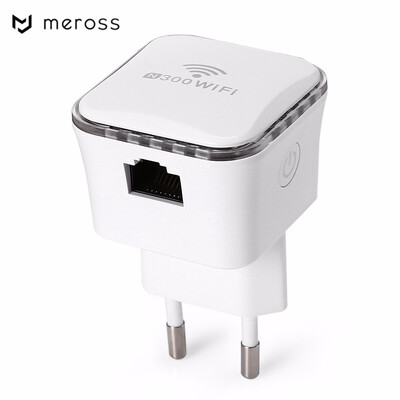 

Meross MRE120 Mini Wall Plug WiFi Range Extender 300Mbps Wireless Repeater Enhancement of wireless Internet access