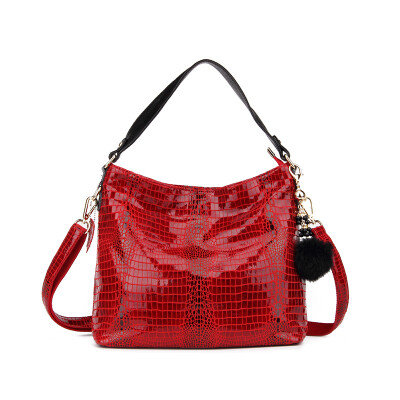

Realer® New brand women genuine leather handbags fashion lady shoulder bags tote bags high quality messenger bags Black bag