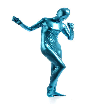 

Womens Shiny Metallic Zentai Full Bodysuit Lady Pink Full Bodysuit Tights Dancewears Womens Catsuit Fancy Halloween Costumes
