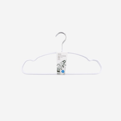 

MINISO metal dip dip non-slip hanger 5 Pack white wet&dry drying rack
