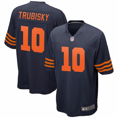 

Mens Chicago Bears Mitchell Trubisky Nike Navy Vapor Untouchable Limited Jersey