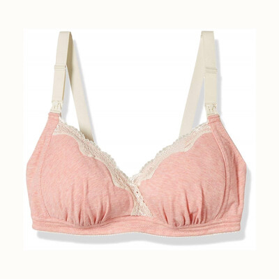 

Japanese dog printing breast bra without rims anti-sagging large size cotton front opening buckle feeding gathered pregnant women