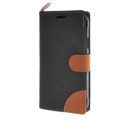 

MOONCASE чехол for Samsung Galaxy S6 Active (SM-G890) Denim Флип кожаный бумажник мешка карты с Kickstand Дело Чехол черный