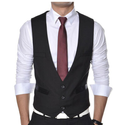 

Zogaa New Men's Vest Slim Pure Color