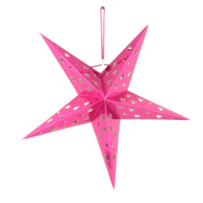 

30cm Pentagram Lampshade Paper Star lantern Hanging Star Colourful Decoration