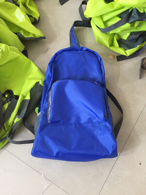

Folding Polyester Waterproof Backpack for Males&Females Travel Zipper Shoulders Bag
