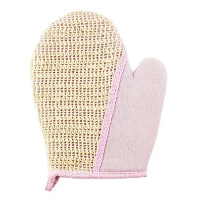 

YUUE double-sided multi-function wide-mouth cotton bath shower gloves color random bath towel bath towel