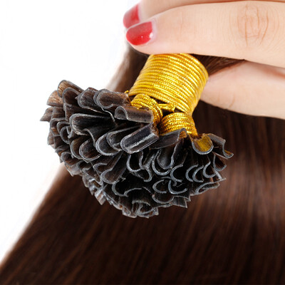 

BHF HAIR Fusion hair extensions Pre Bonded Nail U Tip Real Human Hair Extensions Platinum Blonde Color 1gs 20g pack