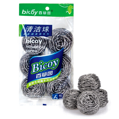 

Jingdong Supermarket] Baicao Park wire brush pot scrub the ball 15g / 6 only installed