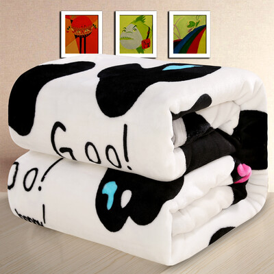 

Jiuzhou deer home textile mink felting blanket thick coral wool blanket nap blanket towel was flannel covered blanket cow -15x2m