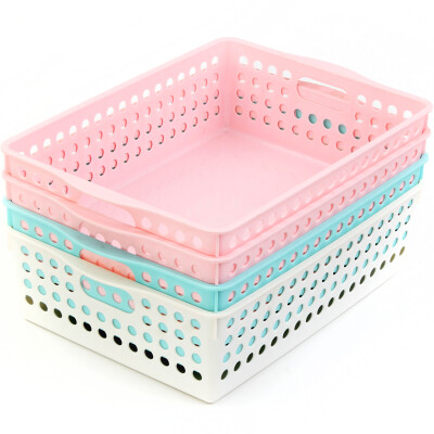 

Jingdong Supermarket] Camellia dot collection basket kitchen storage basket- 2896 4 loaded