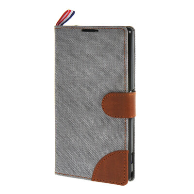 

MOONCASE Xperia Z1 L39h , Leather Wallet Flip Card Holder Pouch Stand Back Case Cover for Sony Xperia Z1 L39h Grey