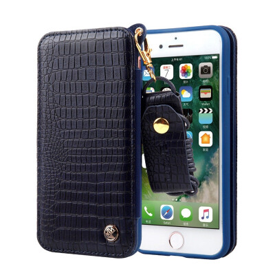 

Vintage Detachable Vintage Snakeskin Pattern Leather Flip Wallet Case For iPhone6 6s 7plus Card Solt Cover For iPhone 8plus