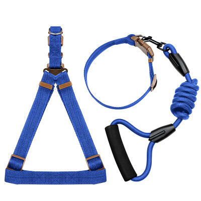 

British impression dog chain dog leash dog leash dog leash p chain dog collar Teddy poodle small medium&large dog dog collar collar strap set blue M medium