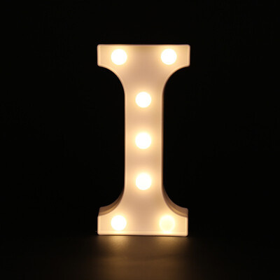 

26 White Letter LED Alphabet Light Indoor Battery powered Wall Hanging Night Light Bedroom Wedding Birthday Party Decor