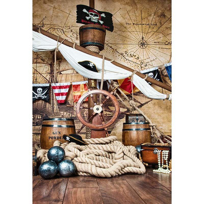

Wine Barrel Round Star Photo Backdrop 57FT Vinyl Fabric Cloth Digital Printing Birthday Background S-3192