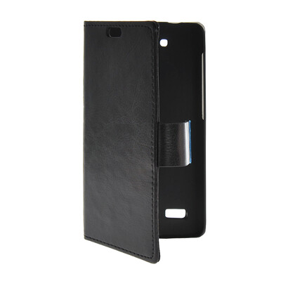 

MOONCASE Slim Leather Side Flip Wallet Card Slot Pouch with Kickstand Shell Back чехол для Huawei Honor Holly Black