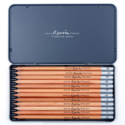 

Marco 3000-12TN Renoir Series 12 Grayscale Drawings Pencils Pencils Pencils