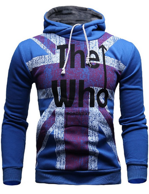

Mooncolour Mens Fashion The Who UK Flag Hooded Sweatshirt Hoodie Outwear