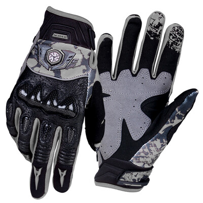 

Sai Yu SCOYCO motorcycle gloves locomotive racing gloves riding spring&summer fall anti-fall sheepskin gloves MX49 gray