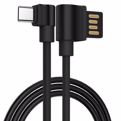 

HOCO Mobile Phone Cables 90 degree USB Type C Cable 2A USB-C Cable Fast Charging Data Cable For Samsung S9 Xiaomi 6X Huawei P10