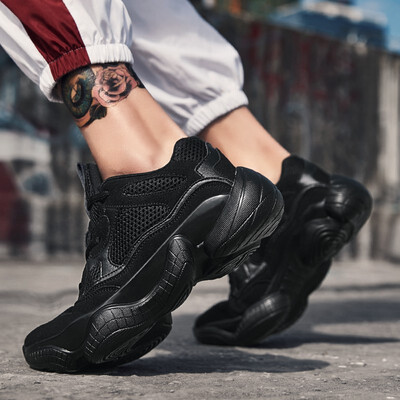 

2018 Mens fashion popular clunky sneakers Classic vintage Sports shoes Casual shoes flat lace-up breathable Running shoes