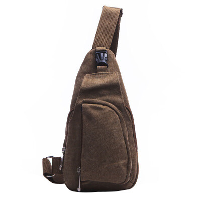 

V4J) Men's Corset JS1209 Multi-function outdoor leisure Shoulder Messenger Bag Men and women canvas backpack tide card color