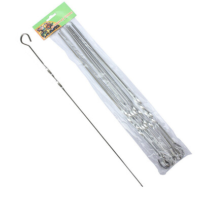 

Barbecue grill barbecue lamb chlopper sign outdoor barbecue supplies accessories tool 10 loaded stainless steel flat needle KLB1118
