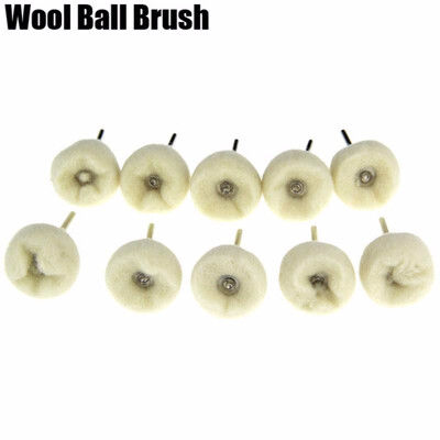

10PCS Wool Finishing Ball Brush Buffing Polishing Rotary Tool