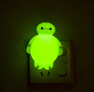 

Creative plug-in big white night light stall LED cartoon switch induction night light