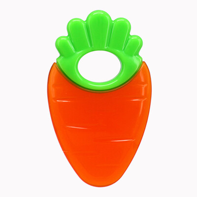 

Ailebao baby teether molar stick baby pacifier bite chew silicone toy two-stage carrot tooth gel